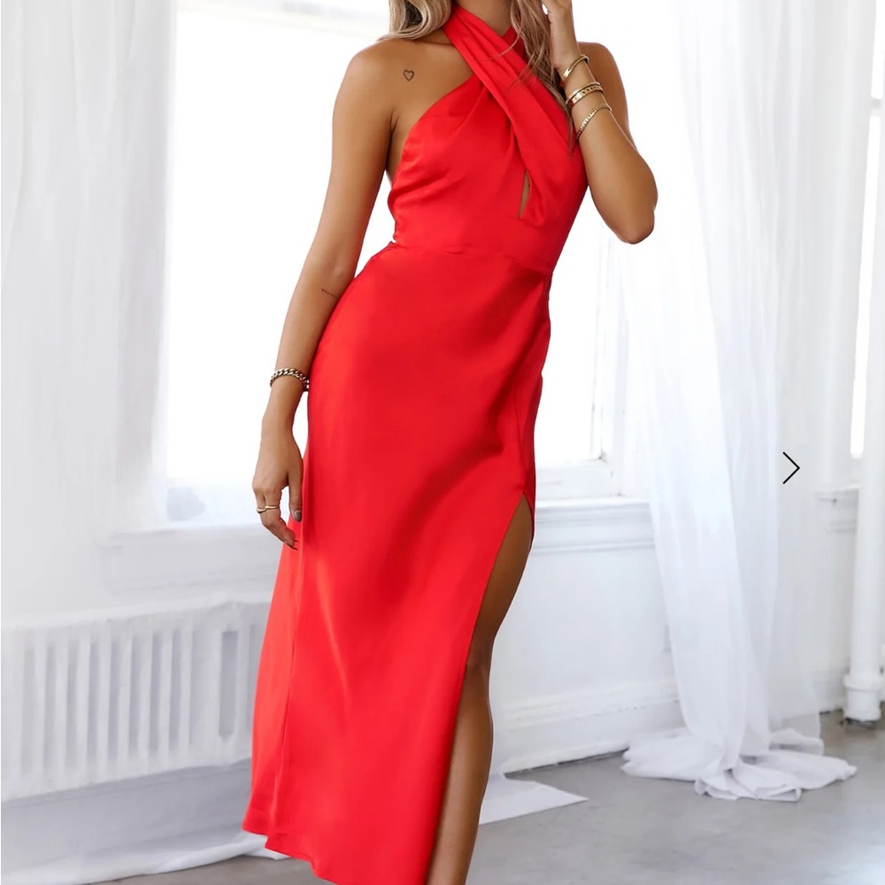 Hello Molly - Paradise Kisses Red Dress Size M